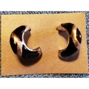 Black and silver earrings new